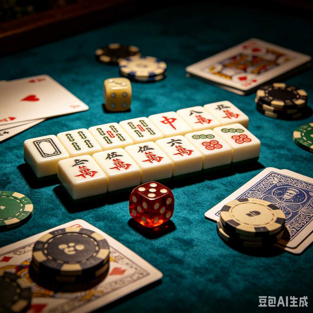 retro vintage mahjong set